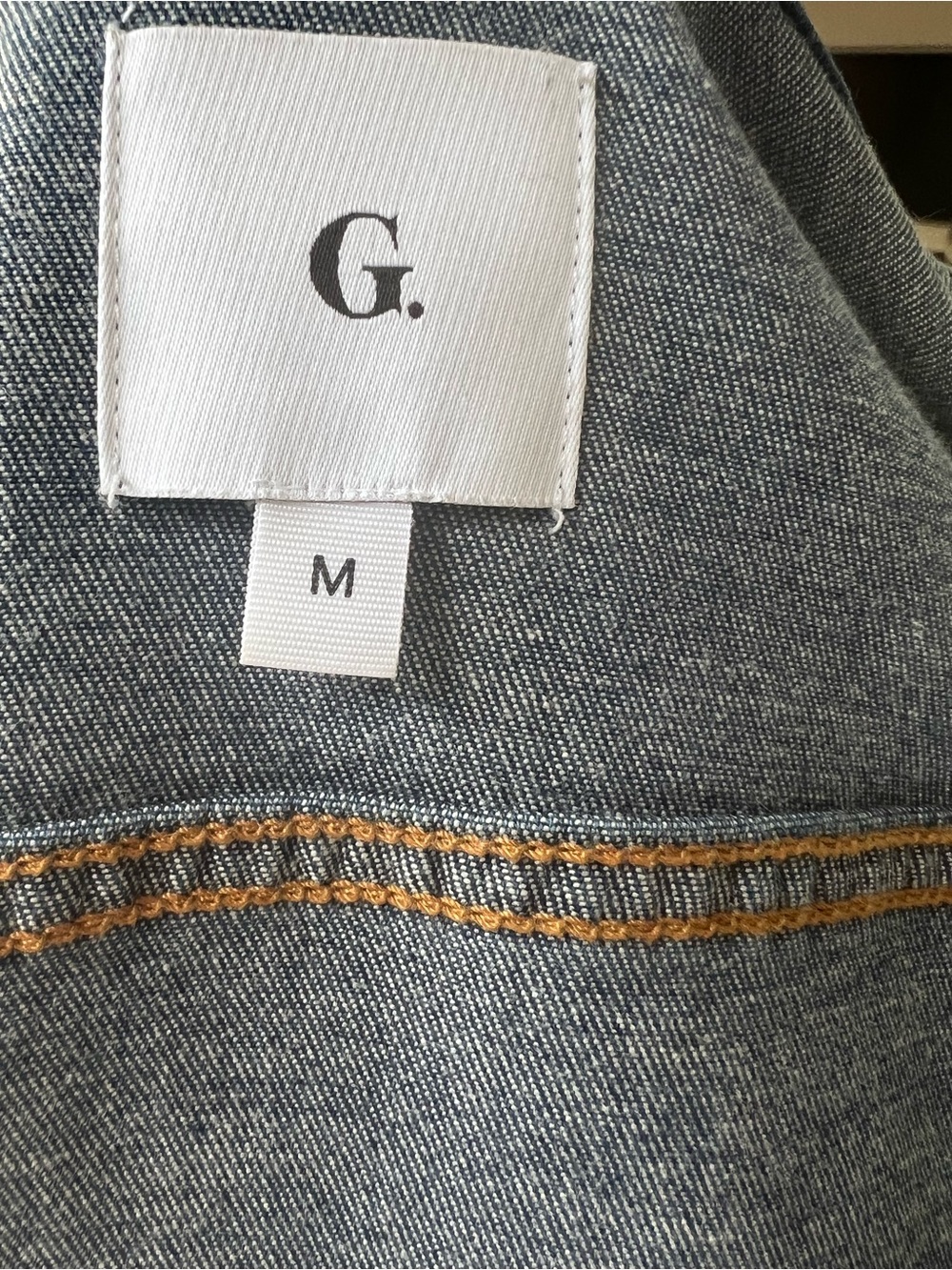 GOOP G.Label Gwyn Fitted Women's Denim Jacket with puffed shoulder detail size M - Picture 7 of 10